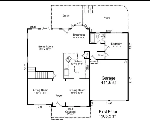 Floorplan - 219 Clear Spring Ct, Fort Mill, SC 29708 photo 1 of 3