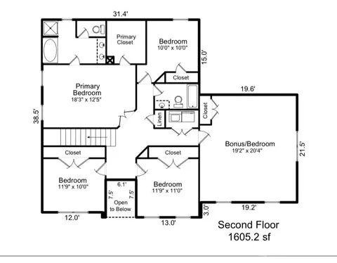 Floorplan - 219 Clear Spring Ct, Fort Mill, SC 29708 photo 2 of 3