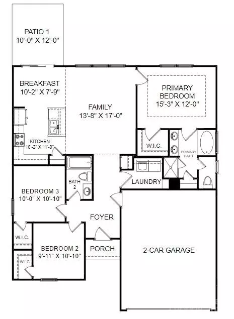 Floorplan - 3734 Berry Dr, Terrell, NC 28682 photo 1 of 2