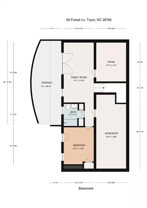 Floorplan - 55 Forest Ln, Tryon, NC 28782 photo 2 of 3