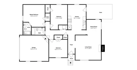 Floorplan - 161 Rainbow Dr, Stanley, NC 28164 photo 1 of 1