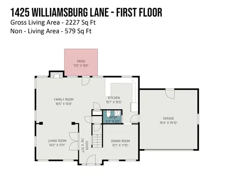 Floorplan - 1425 Williamsburg Ln, Monroe, NC 28110 photo 1 of 2