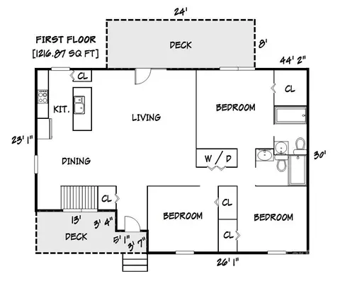 Floorplan - 232 Cedar Forest Loop, Hickory, NC 28601 photo 1 of 2