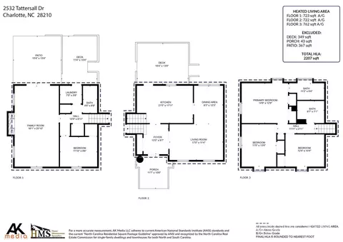 Floorplan - 2532 Tattersall Dr, Charlotte, NC 28210 photo 1 of 1