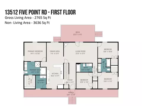 Floorplan - 13512 Five Point Rd, Locust, NC 28097 photo 1 of 3