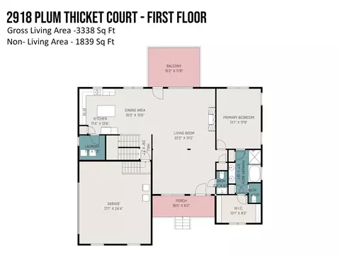 Floorplan - 2918 Plum Thicket Ct, Monroe, NC 28112 photo 1 of 3