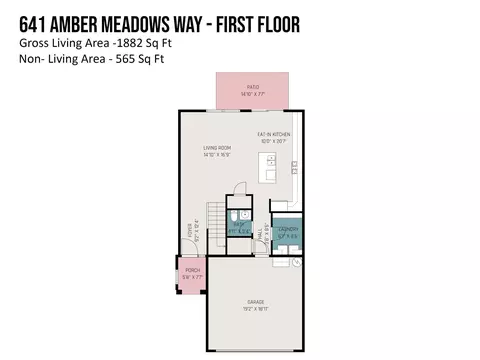 Floorplan - 641 Amber Meadows Way, Tega Cay, SC 29708 photo 1 of 2
