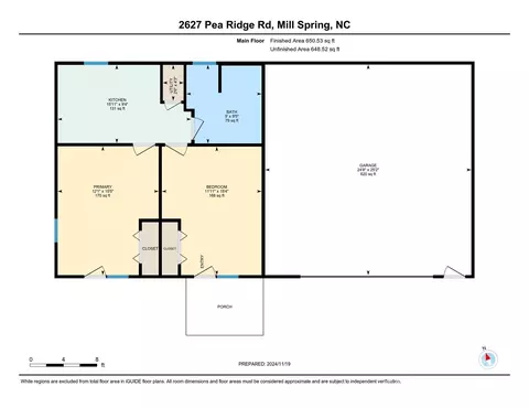 Floorplan - 2627 Pea Ridge Rd, Mill Spring, NC 28756 photo 2 of 2