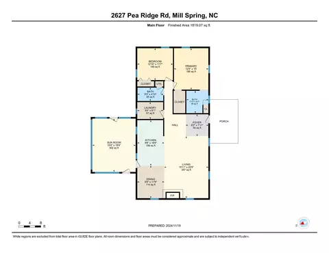 Floorplan - 2627 Pea Ridge Rd, Mill Spring, NC 28756 photo 1 of 2