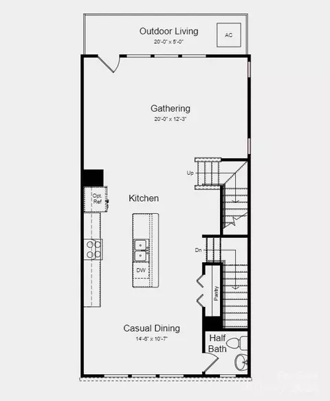 Floorplan - 1736 Blanche St, Charlotte, NC 28262 photo 2 of 3