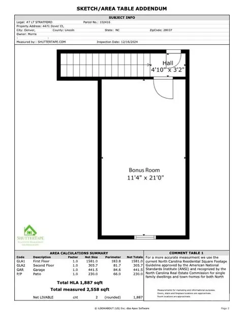 Floorplan - 4471 Dover Ct, Denver, NC 28037 photo 2 of 2