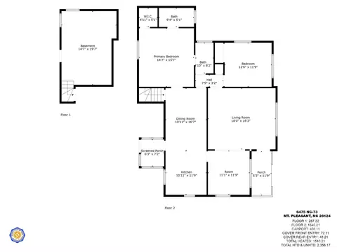 Floorplan - 6475 Highway 73 E Hwy E, Mount Pleasant, NC 28124 photo 1 of 1