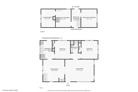 Floorplan - 21 Henry Dr, Clyde, NC 28721 photo 2 of 3