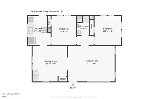 Floorplan - 21 Henry Dr, Clyde, NC 28721 photo 3 of 3