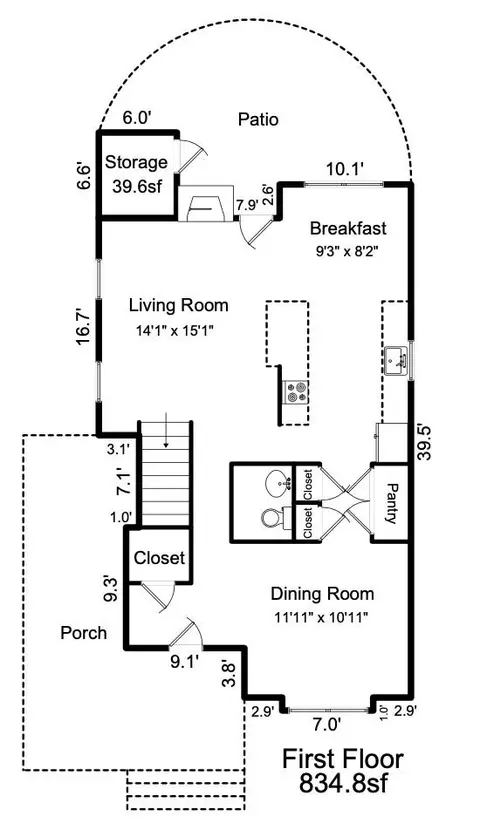 Floorplan - 140 Parkview St, Davidson, NC 28036 photo 1 of 2