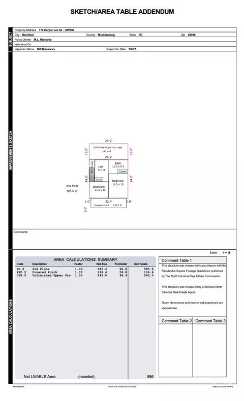 Floorplan - 172 Harper Lee St, Davidson, NC 28036 photo 2 of 2