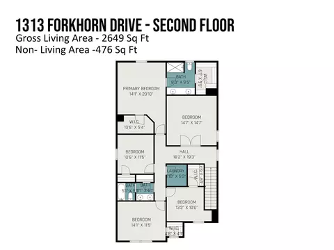 Floorplan - 1313 Forkhorn Dr, Monroe, NC 28110 photo 2 of 2