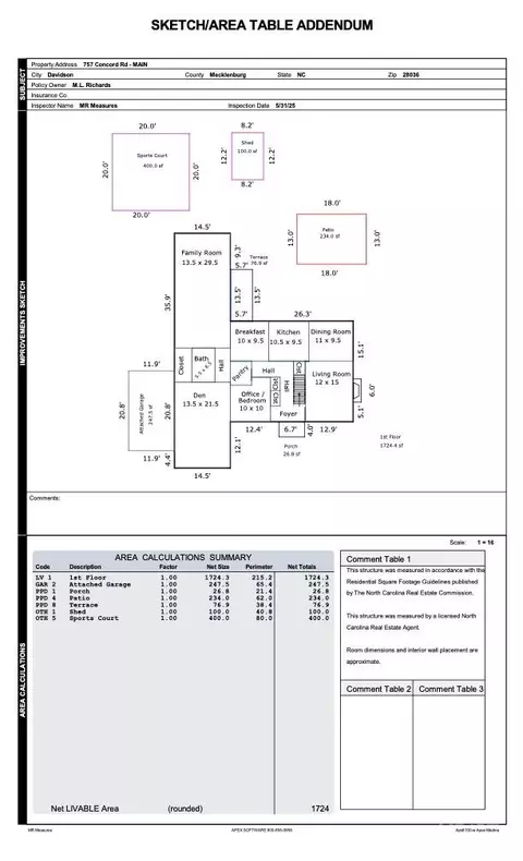 Floorplan - 757 Concord Rd, Davidson, NC 28036 photo 1 of 2