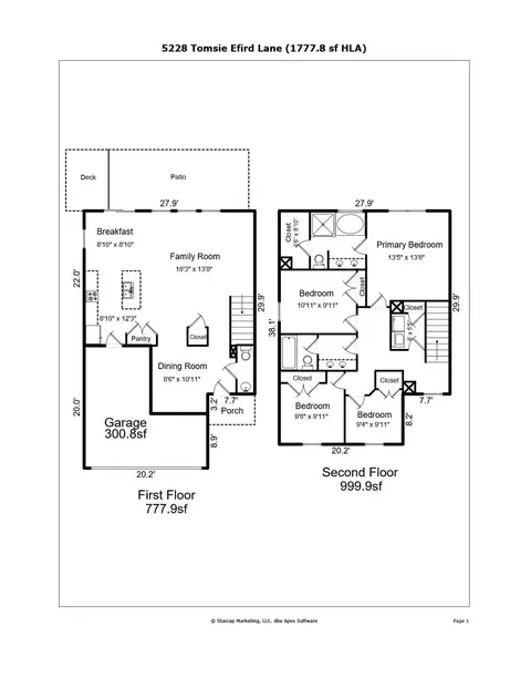 Floorplan - 5228 Tomsie Efird Ln, Charlotte, NC 28269 photo 1 of 1