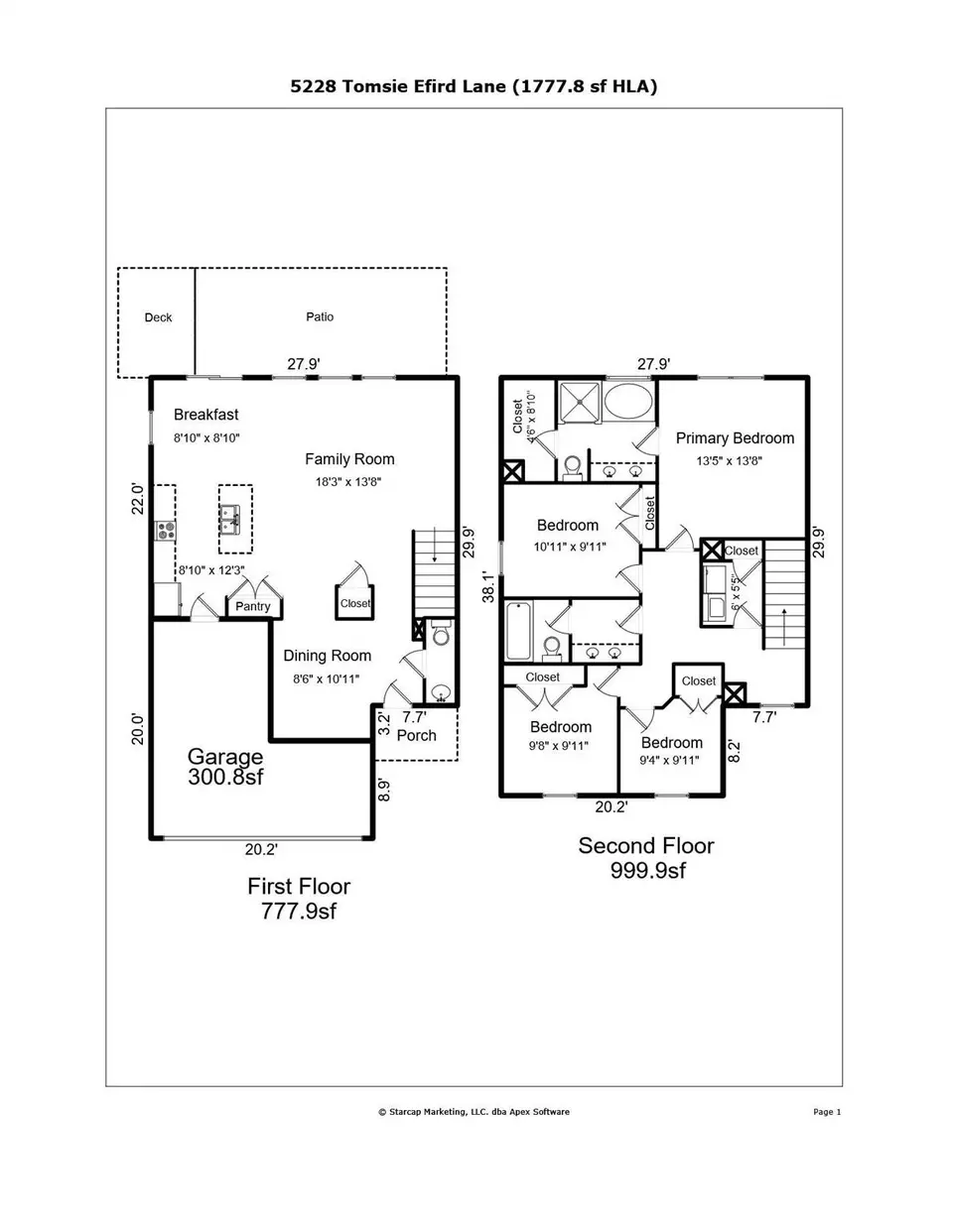 Floorplan - 5228 Tomsie Efird Ln, Charlotte, NC 28269 photo 1 of 1