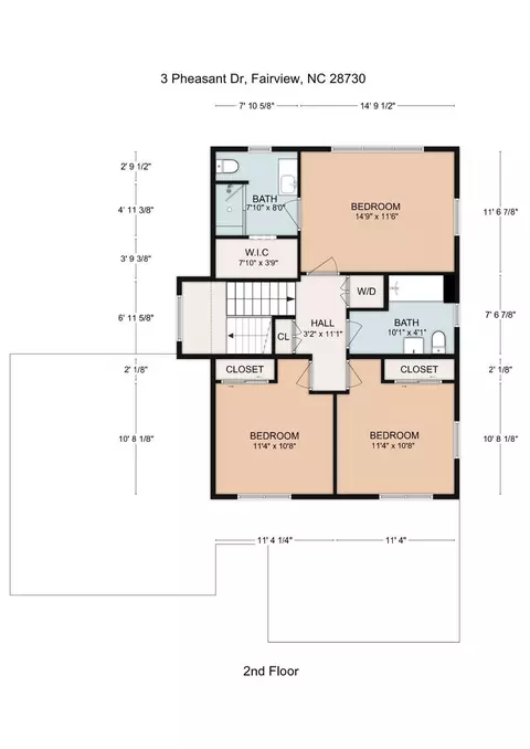 Floorplan - 3 Pheasant Dr, Fairview, NC 28730 photo 2 of 2