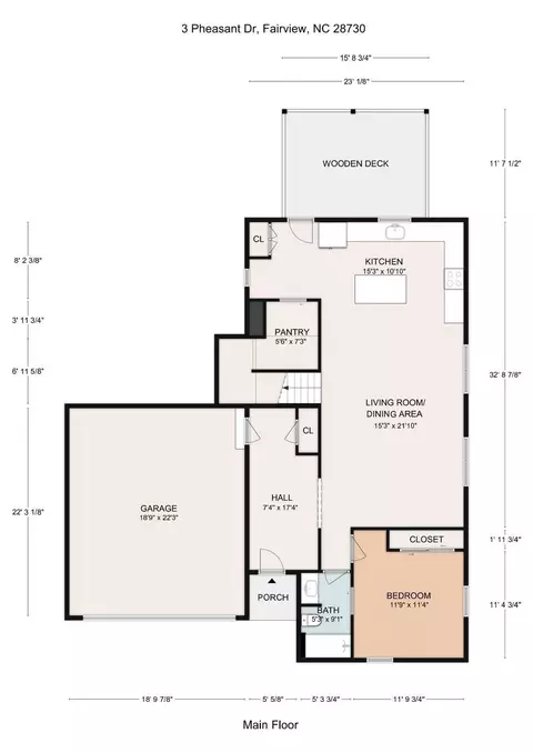 Floorplan - 3 Pheasant Dr, Fairview, NC 28730 photo 1 of 2