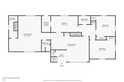 Floorplan - 181 Fisher Creek Rd, Sylva, NC 28779 photo 2 of 3