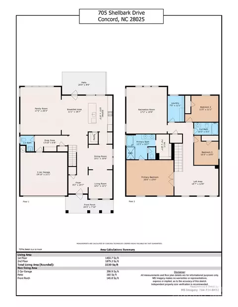 Floorplan - 705 Shellbark Dr, Concord, NC 28025 photo 1 of 1