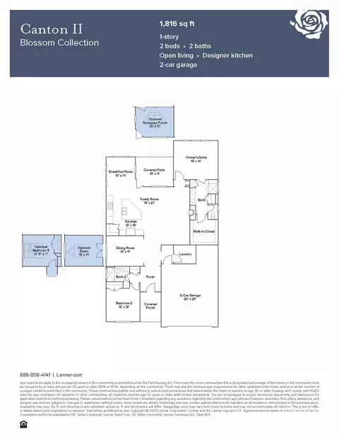 Floorplan - 1894 Bentwind Rd, Lancaster, SC 29720 photo 1 of 1