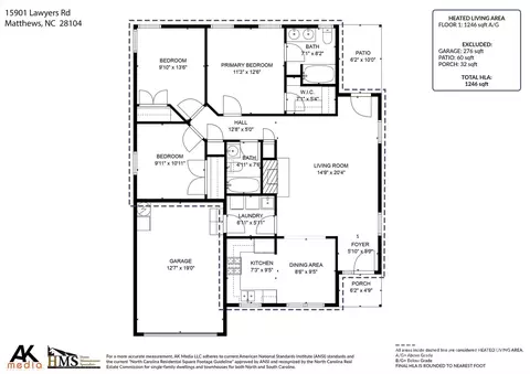 Floorplan - 15901 Lawyers Rd, Matthews, NC 28104 photo 1 of 1