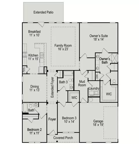Floorplan - 548 Hullview Vis, Monroe, NC 28110 photo 1 of 1