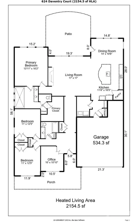 Floorplan - 624 Daventry Ct, Clover, SC 29710 photo 1 of 1