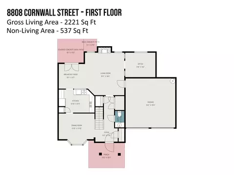 Floorplan - 8808 Cornwall St, Locust, NC 28097 photo 2 of 2