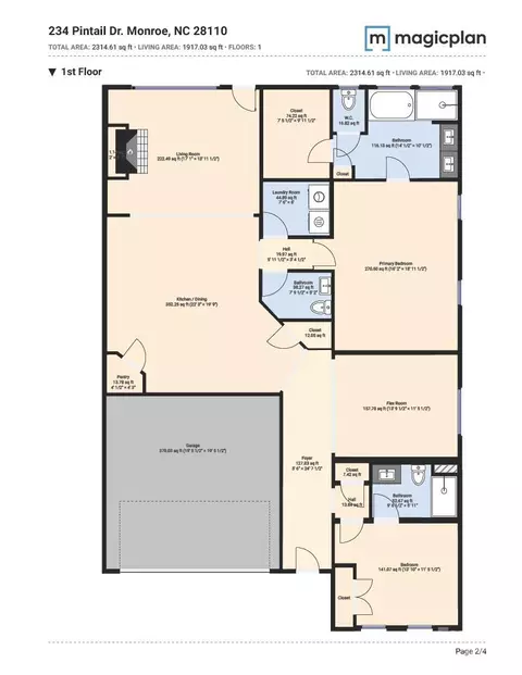Floorplan - 234 Pintail Dr, Monroe, NC 28110 photo 1 of 1