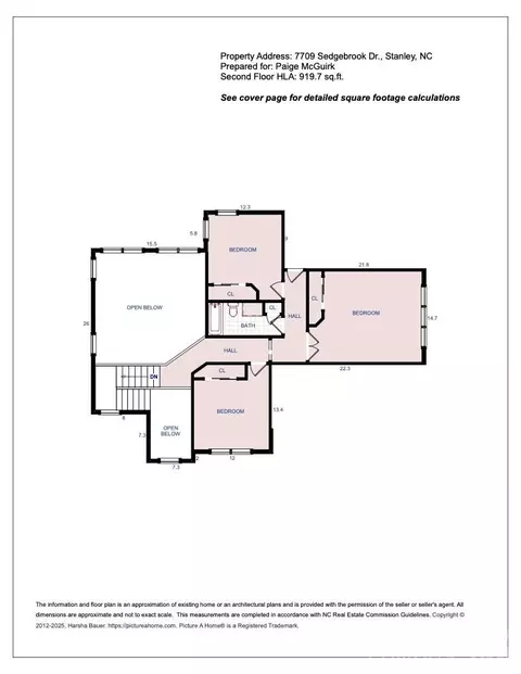 Floorplan - 7709 Sedgebrook E Dr E, Stanley, NC 28164 photo 2 of 2