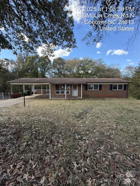 637 N Mclin Creek Rd, Conover, NC 28613