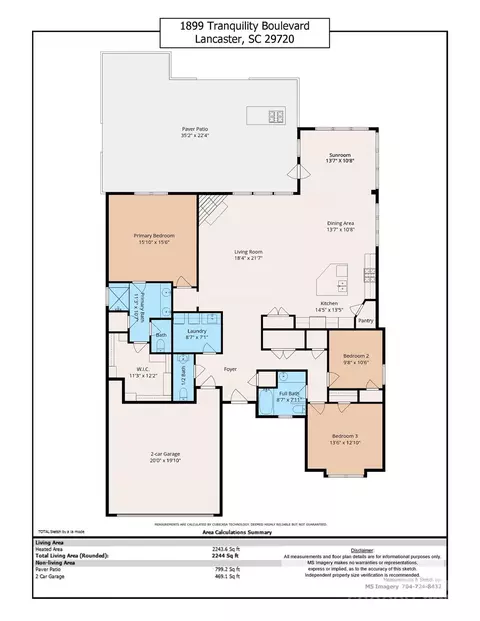 Floorplan - 1899 Tranquility Blvd, Lancaster, SC 29720 photo 1 of 1