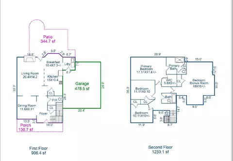 Floorplan - 20332 Colony Point Ln, Cornelius, NC 28031 photo 1 of 1