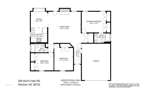 Floorplan - 284 Mud Creek Rd, Fletcher, NC 28732 photo 1 of 1