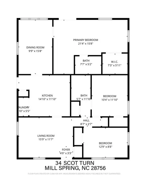 Floorplan - 34 Scot Turn, Mill Spring, NC 28756 photo 1 of 1