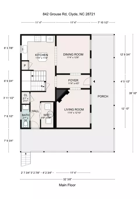 Floorplan - 842 Grouse Rd, Clyde, NC 28721 photo 1 of 3