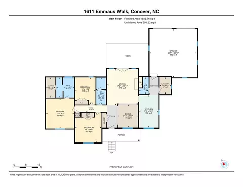 Floorplan - 1611 Emmaus Walk, Conover, NC 28613 photo 1 of 1