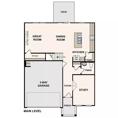 Floorplan - 2603 Blue Sky Meadows Dr, Monroe, NC 28110 photo 1 of 2