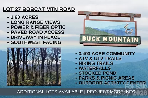 Bobcat Mountain 27 Road #27, Purlear, NC 28665