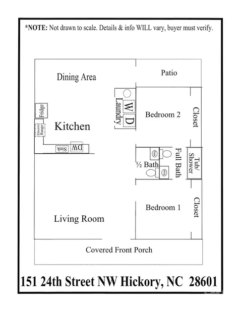 Floorplan - 151 24th Nw St NW, Hickory, NC 28601 photo 1 of 1