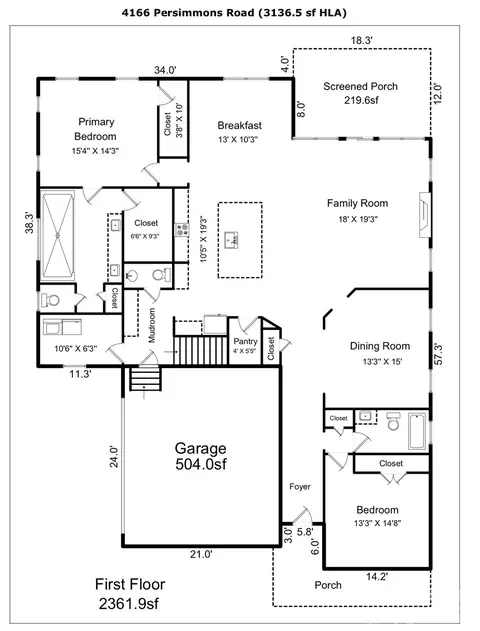 Floorplan - 4166 Persimmon Rd, Lancaster, SC 29720 photo 1 of 3