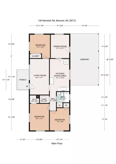 Floorplan - Monteith Road, Brevard, NC 28712 photo 2 of 3