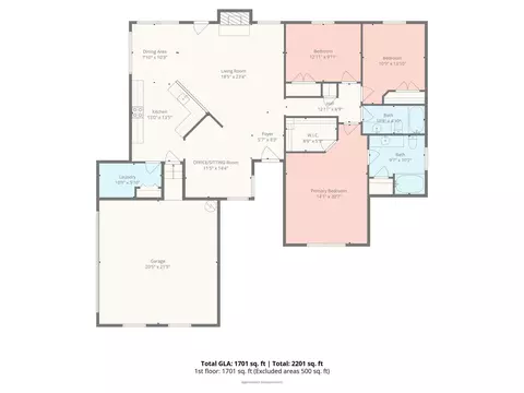 Floorplan - 7221 Monaghan Ct, Stanley, NC 28164 photo 1 of 1