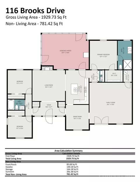 Floorplan - 116 Brooks Dr, Stanley, NC 28164 photo 1 of 1