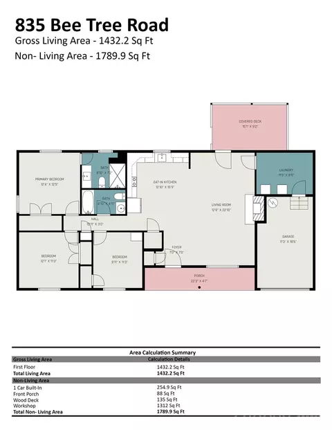 Floorplan - 835 Bee Tree Rd, Salisbury, NC 28146 photo 1 of 1